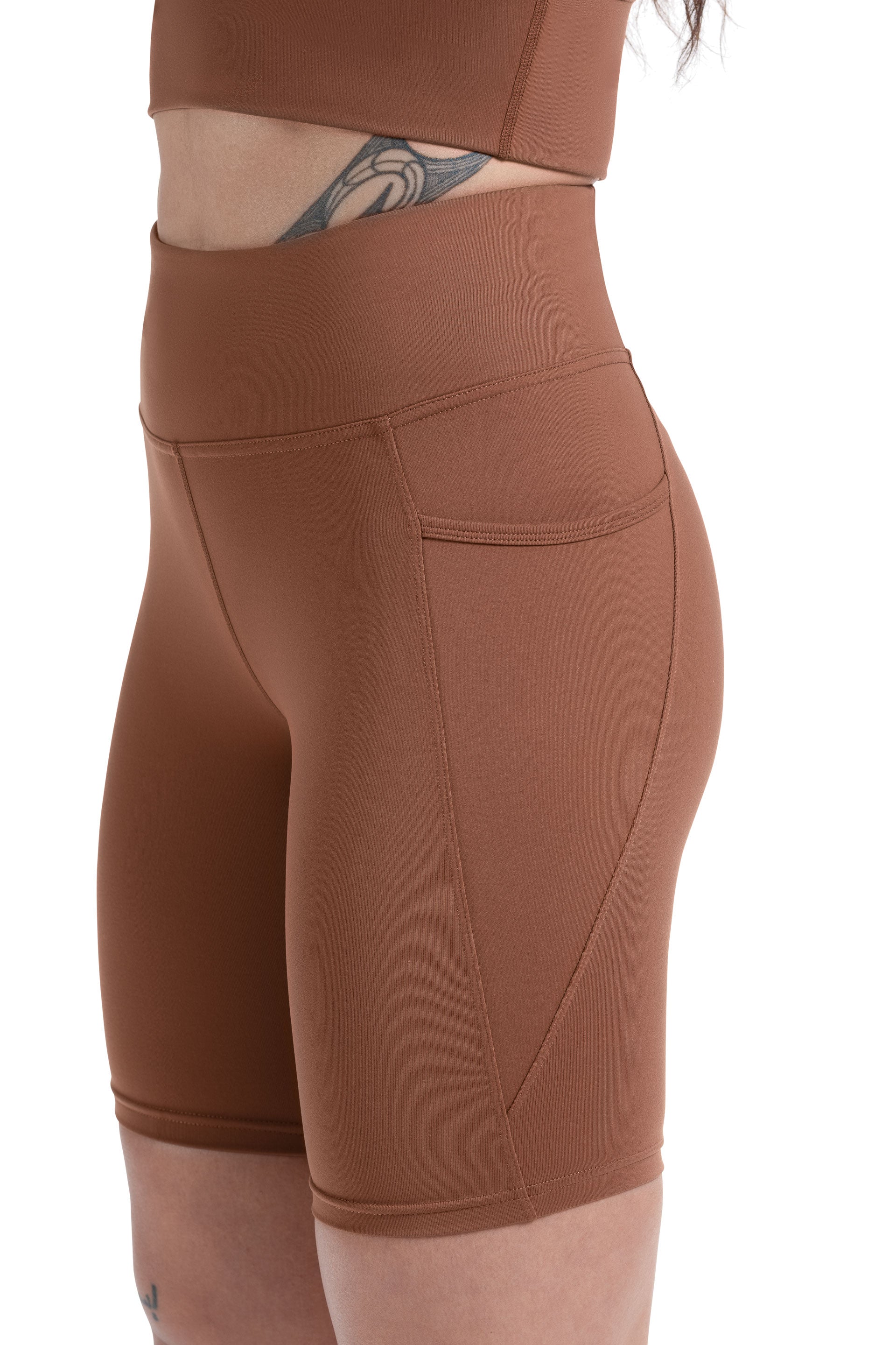 SIDE POCKET BIKE SHORT - RUST | CONTOUR