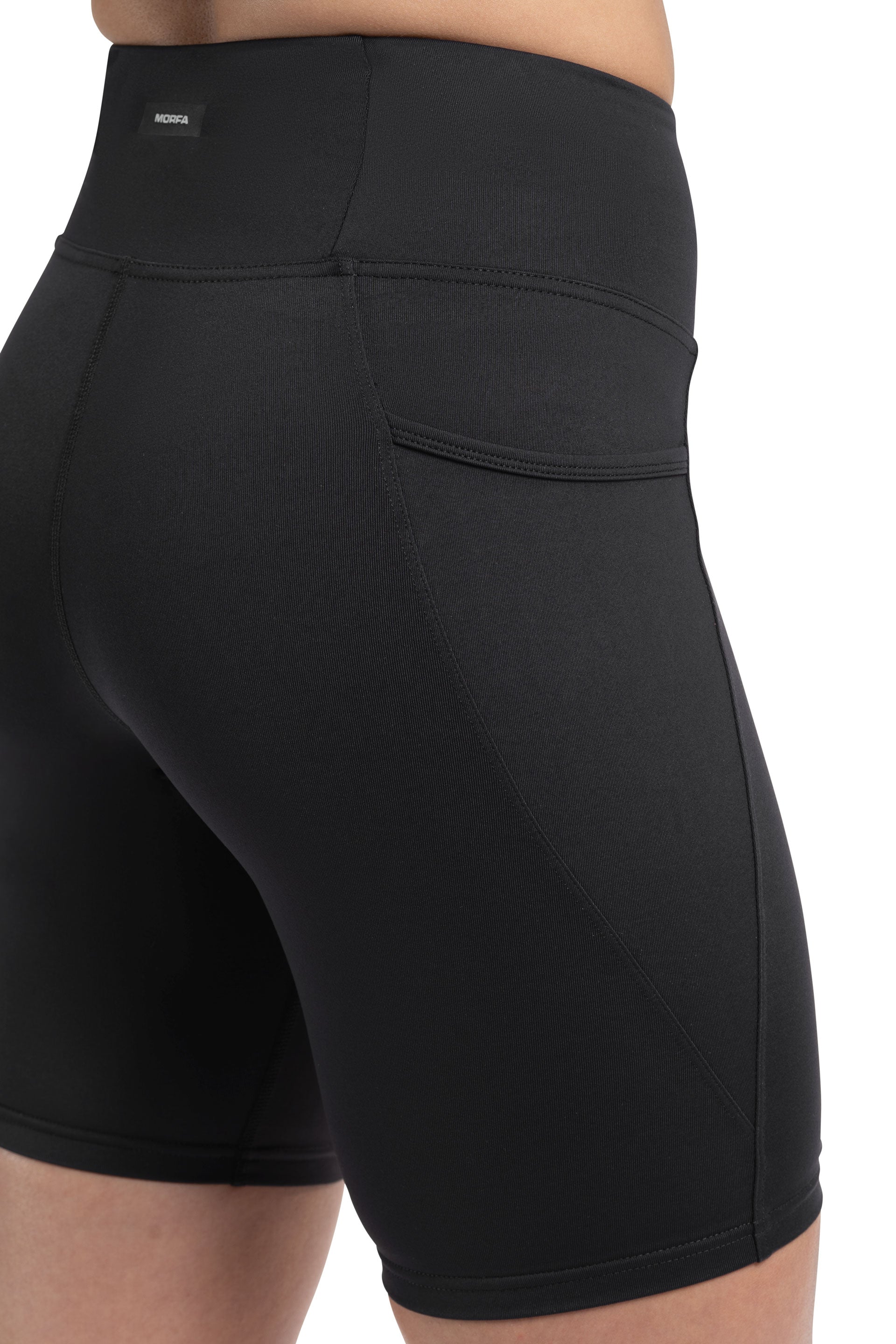 SIDE POCKET BIKE SHORT - BLACK | CONTOUR