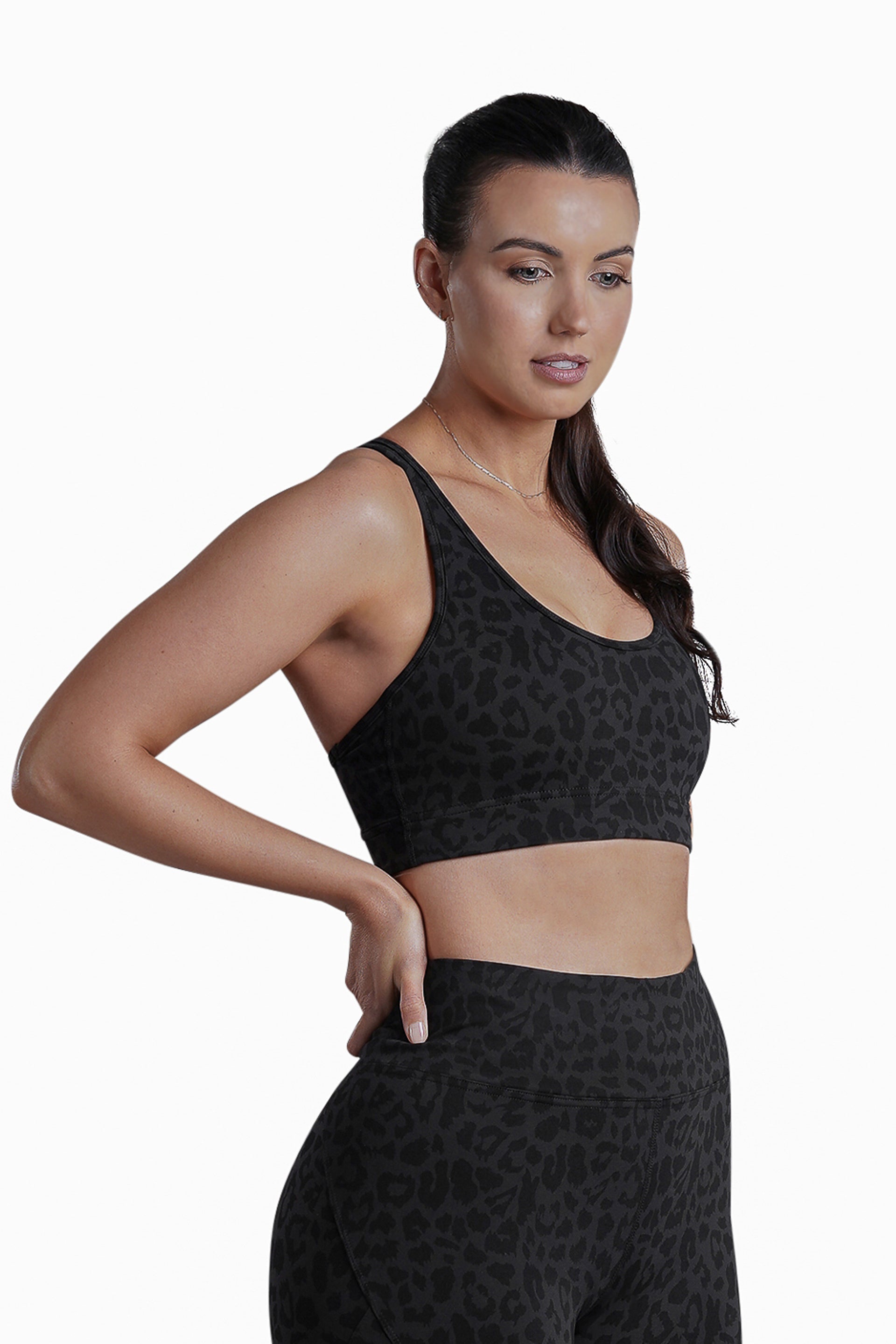 Cut Out Bra - BLACK LEOPARD | CONTOUR