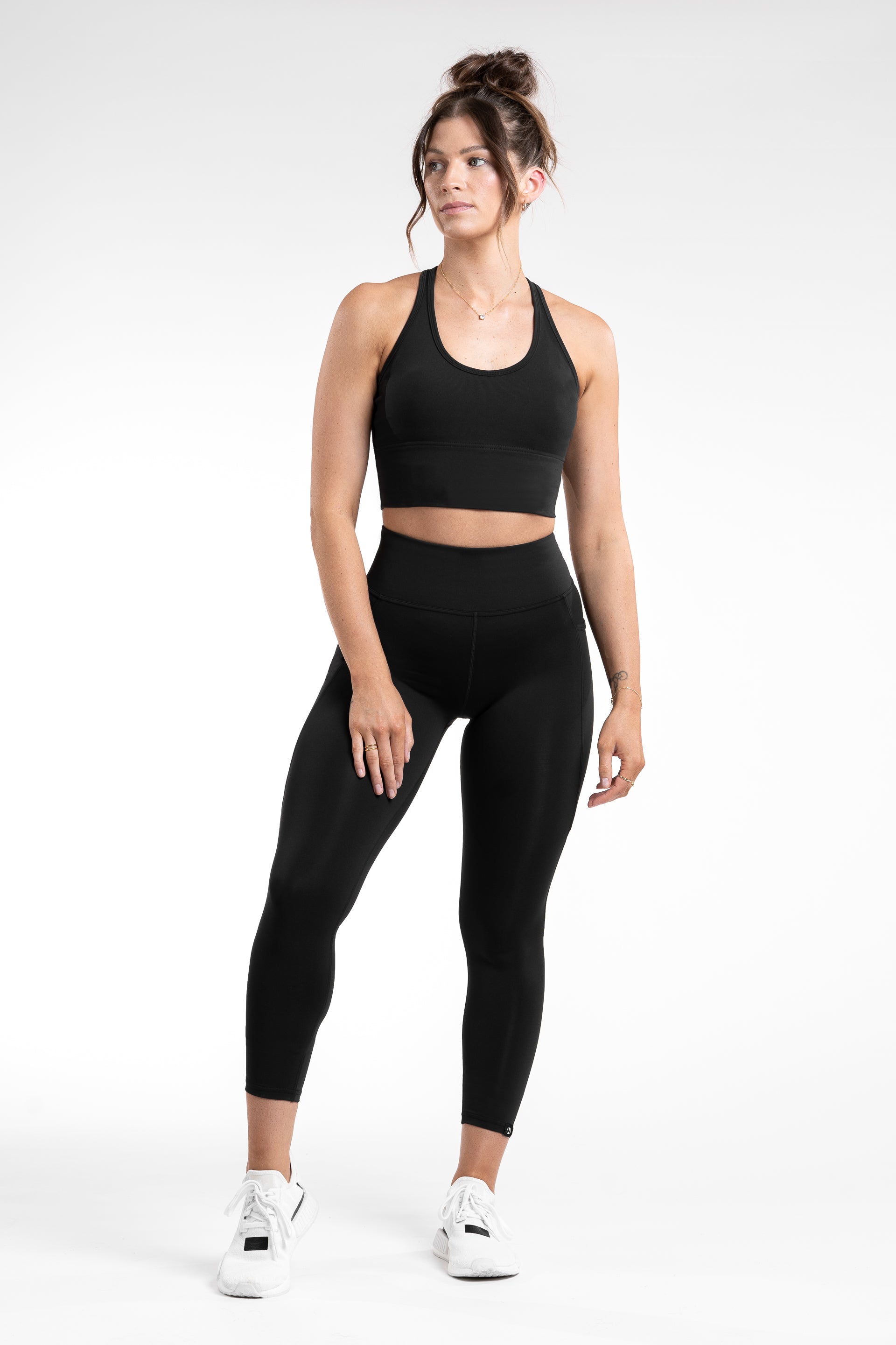SIDE POCKET 7/8 TIGHT - BLACK | HYBRID KNIT