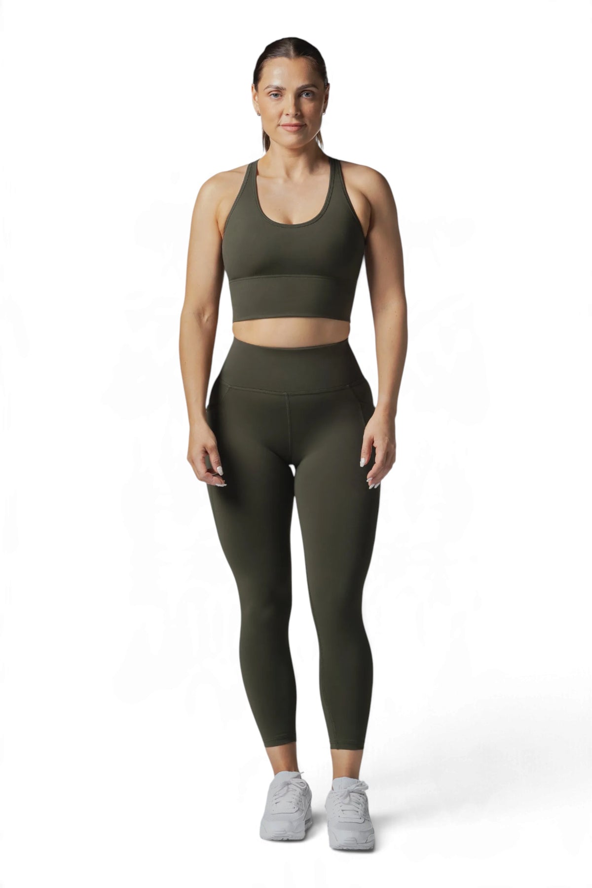 SIDE POCKET 7/8 TIGHT - OLIVE | CONTOUR V2