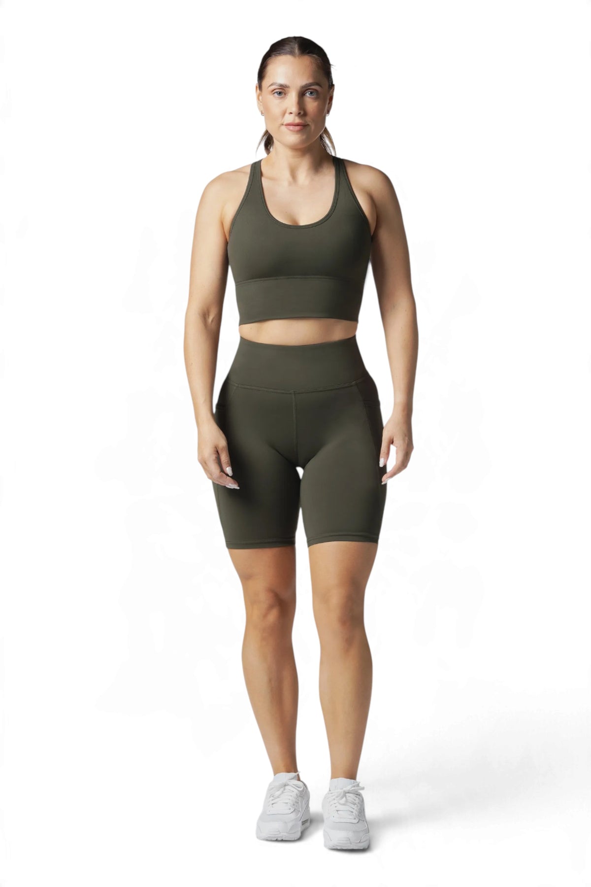 SIDE POCKET BIKE SHORT - OLIVE | CONTOUR V2