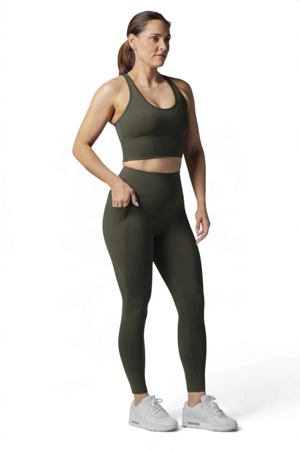 SIDE POCKET F/L TIGHT - OLIVE | CONTOUR V2