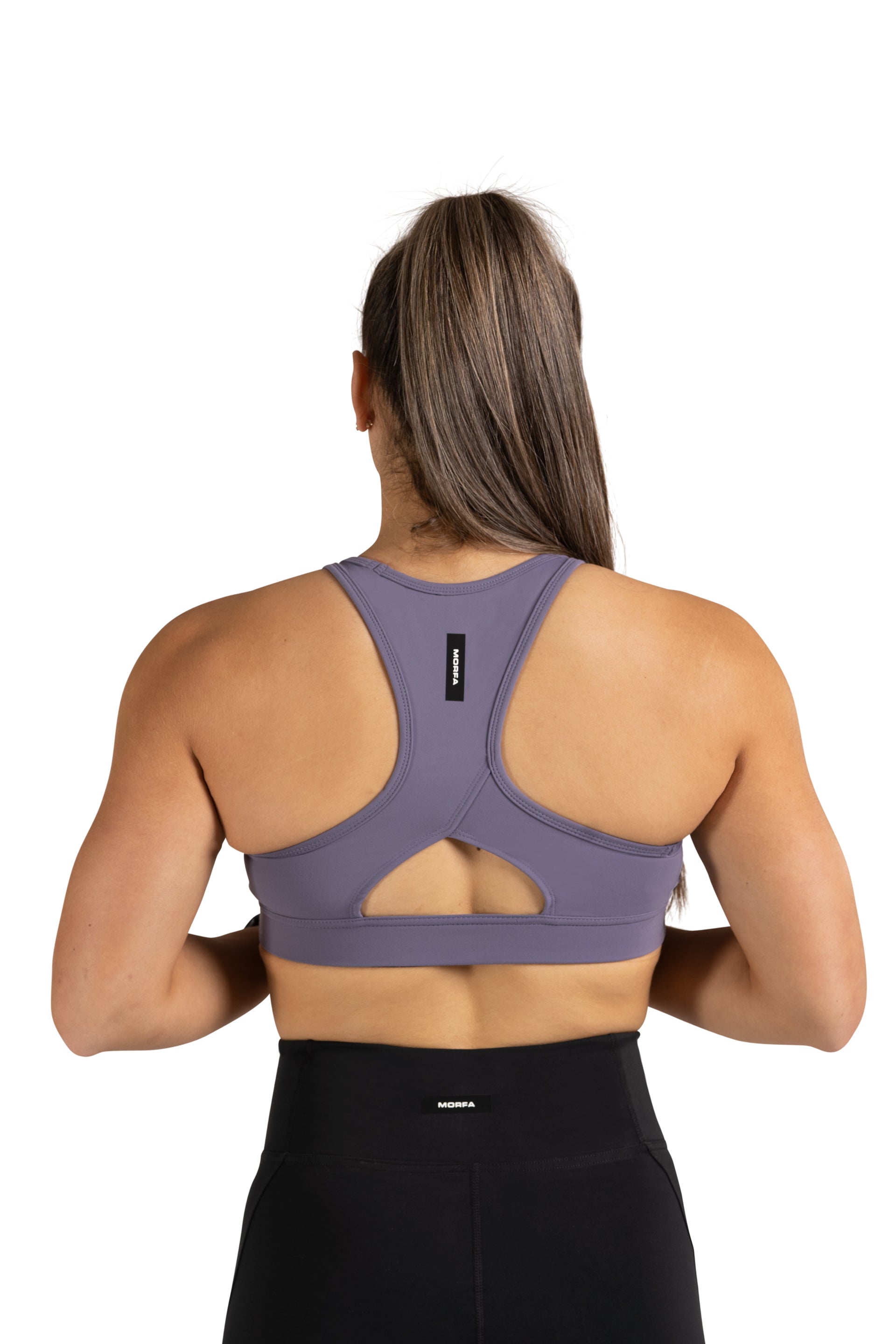 Cut Out Sports Bra - PASTEL PURPLE | CONTOUR