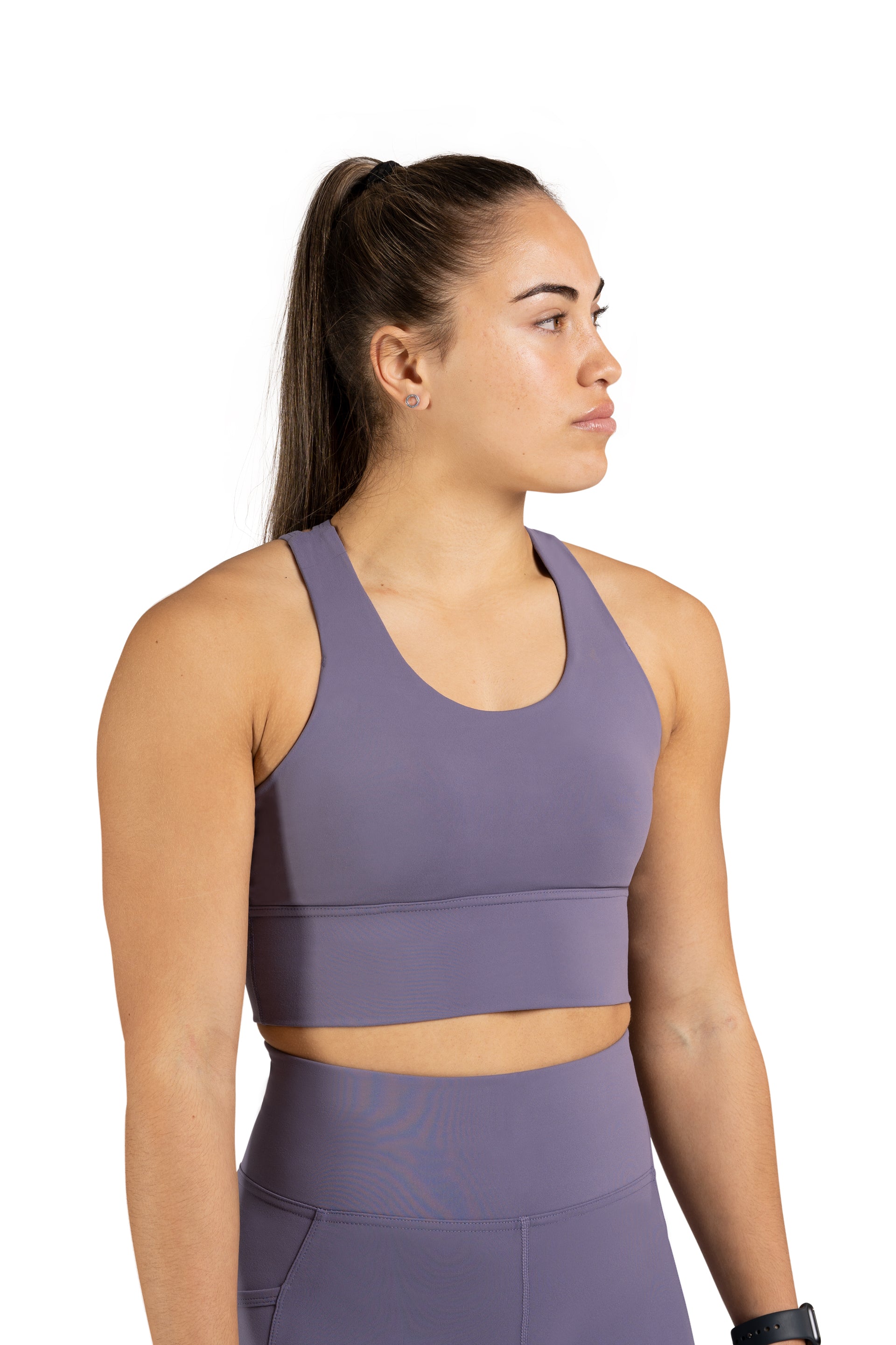 Strappy Long Line Bra - PASTEL PURPLE | CONTOUR