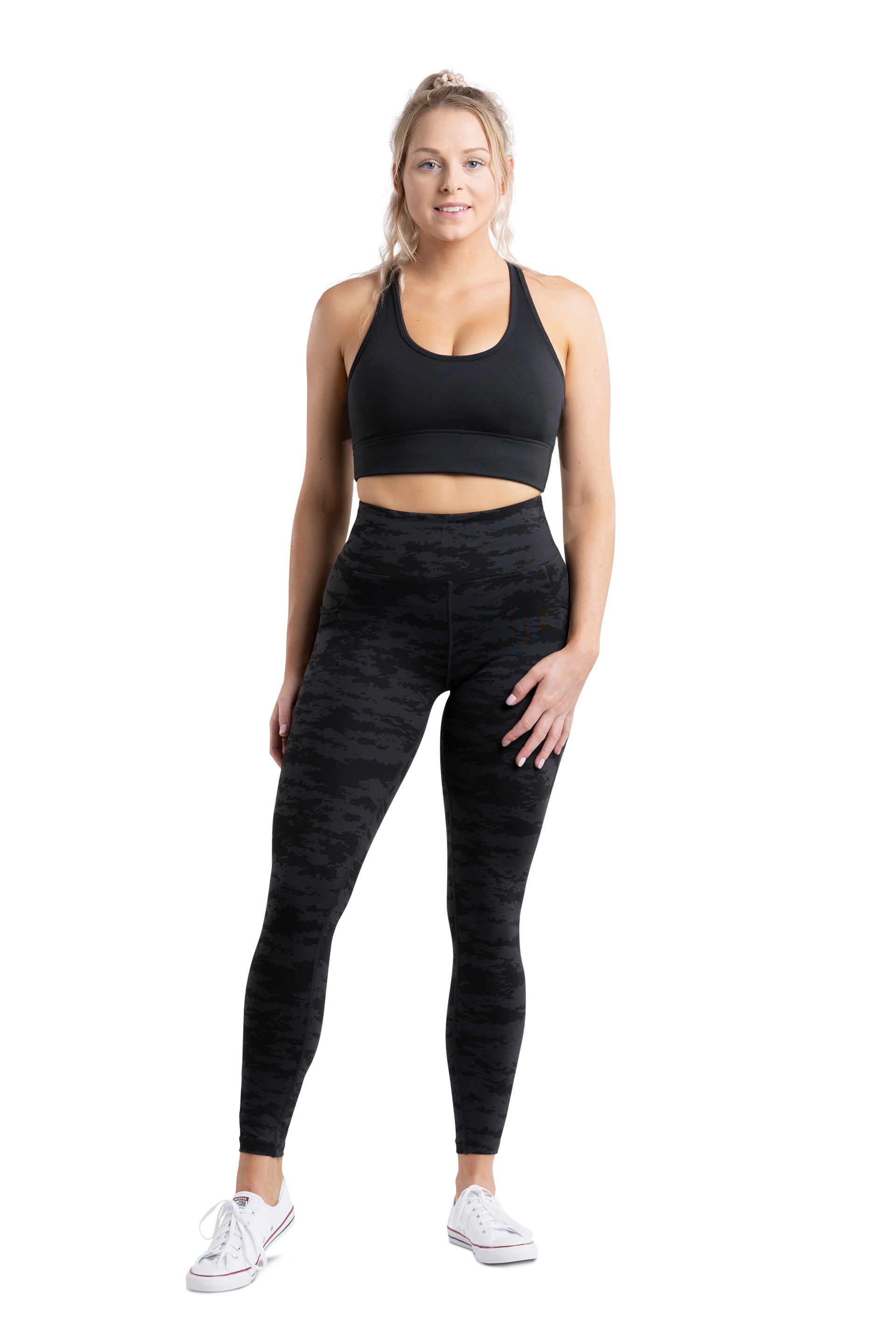 SIDE POCKET 7/8 TIGHT - BLACK CAMO | CONTOUR
