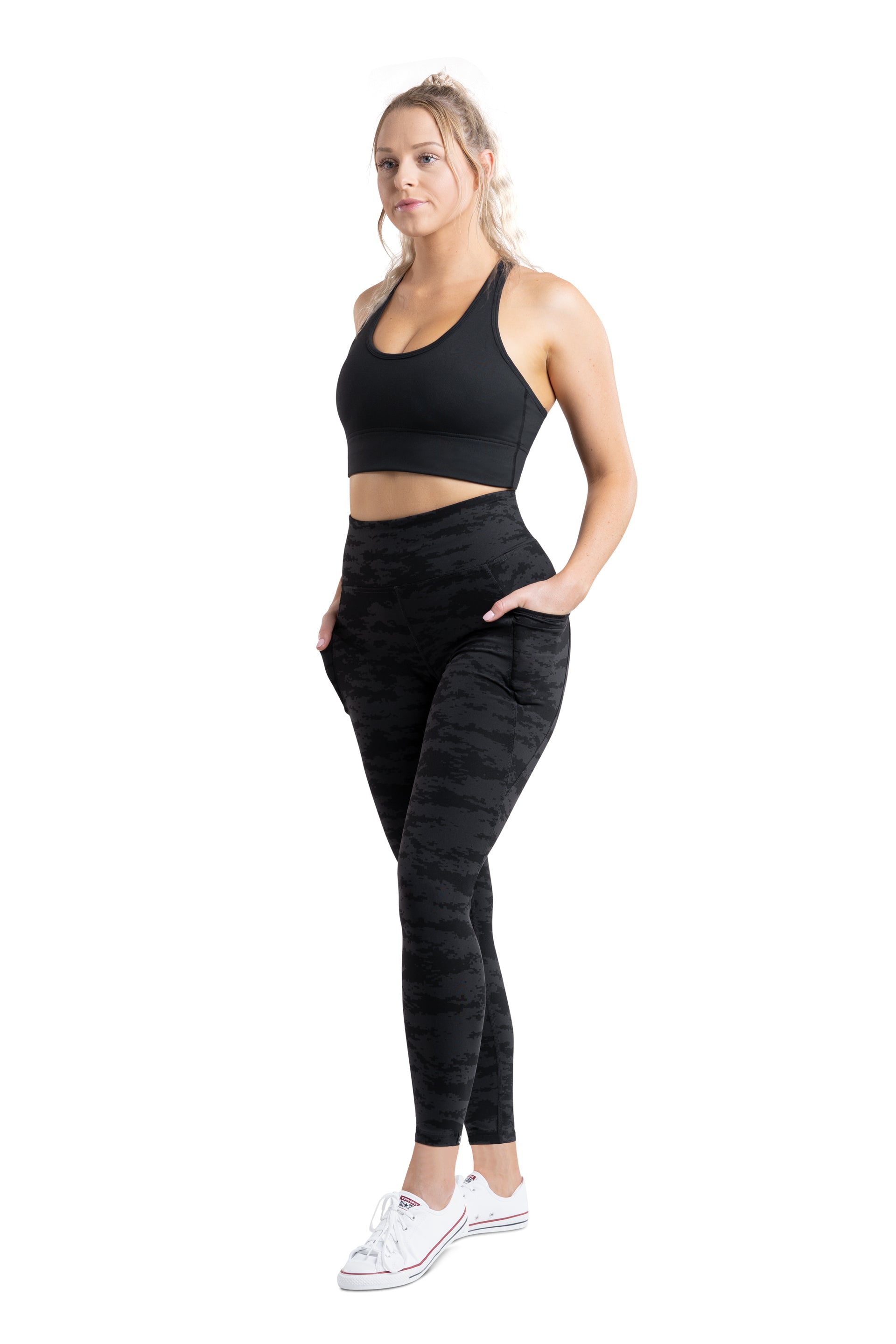 SIDE POCKET 7/8 TIGHT - BLACK CAMO | CONTOUR