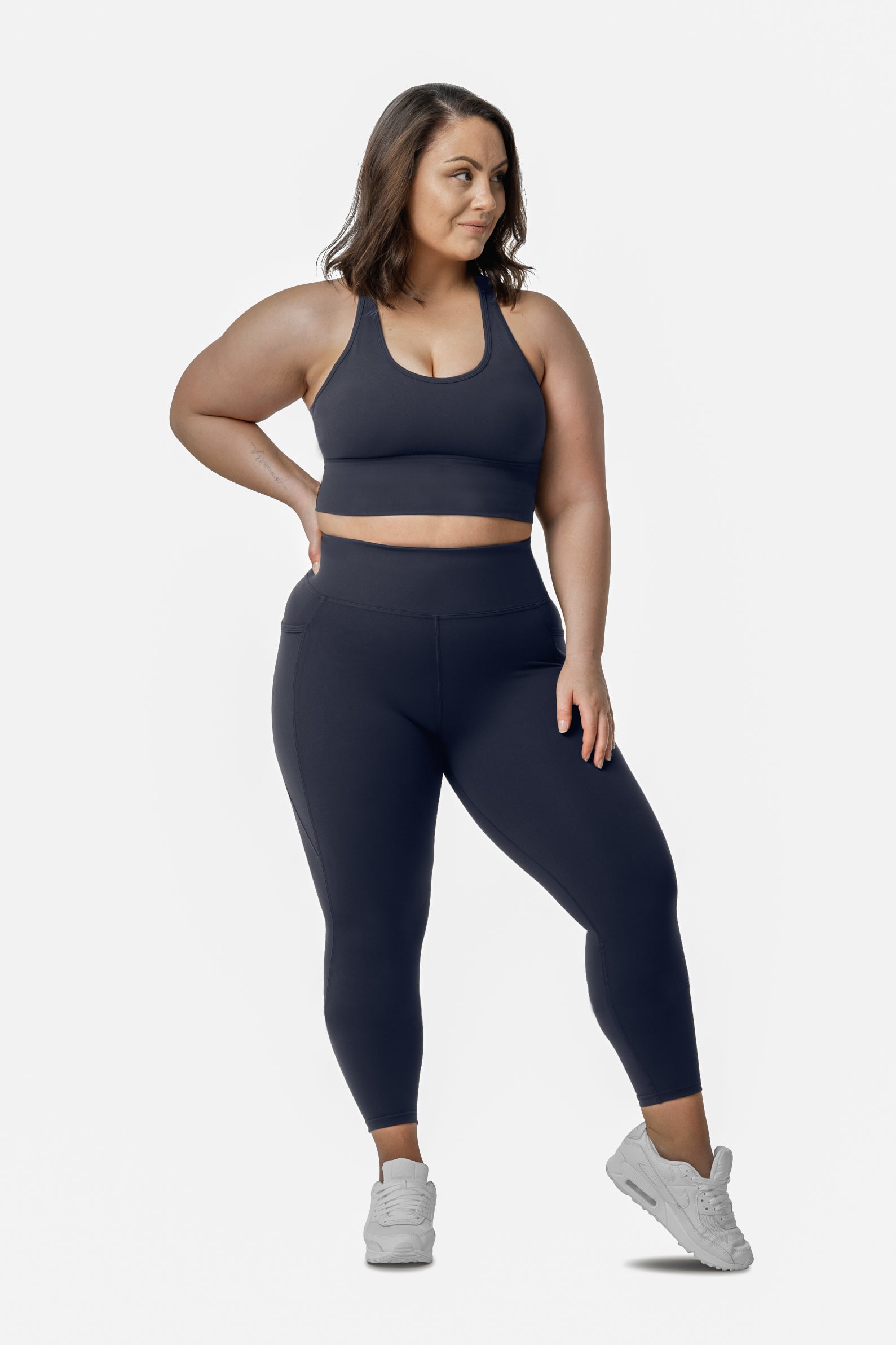 SIDE POCKET 7/8 TIGHT - NAVY | CONTOUR
