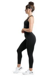 PERFORMANCE 7/8 TIGHT - BLACK - (HYBRID KNIT)