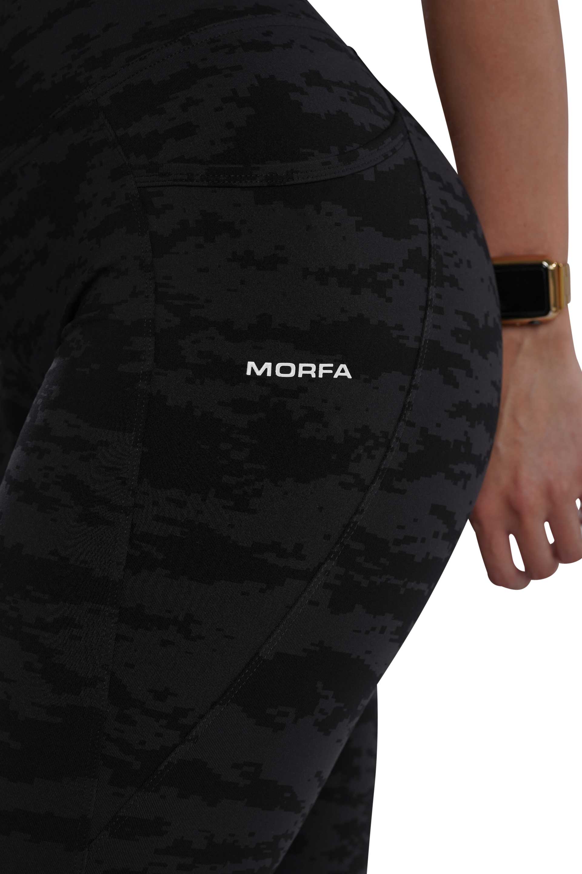 SIDE POCKET 7/8 TIGHT - BLACK CAMO LOGO | CONTOUR