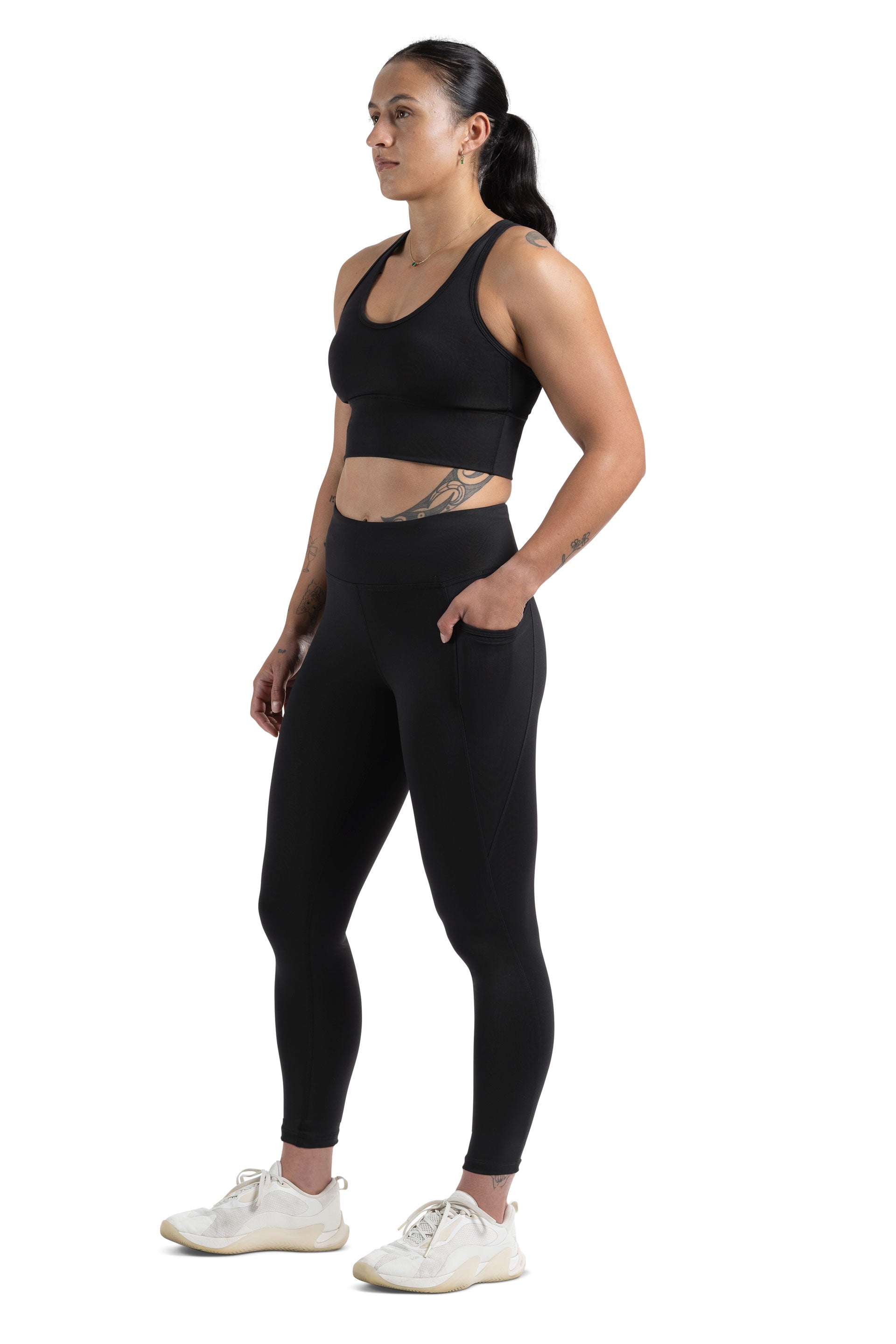 SIDE POCKET 7/8 TIGHT - BLACK | CONTOUR V2