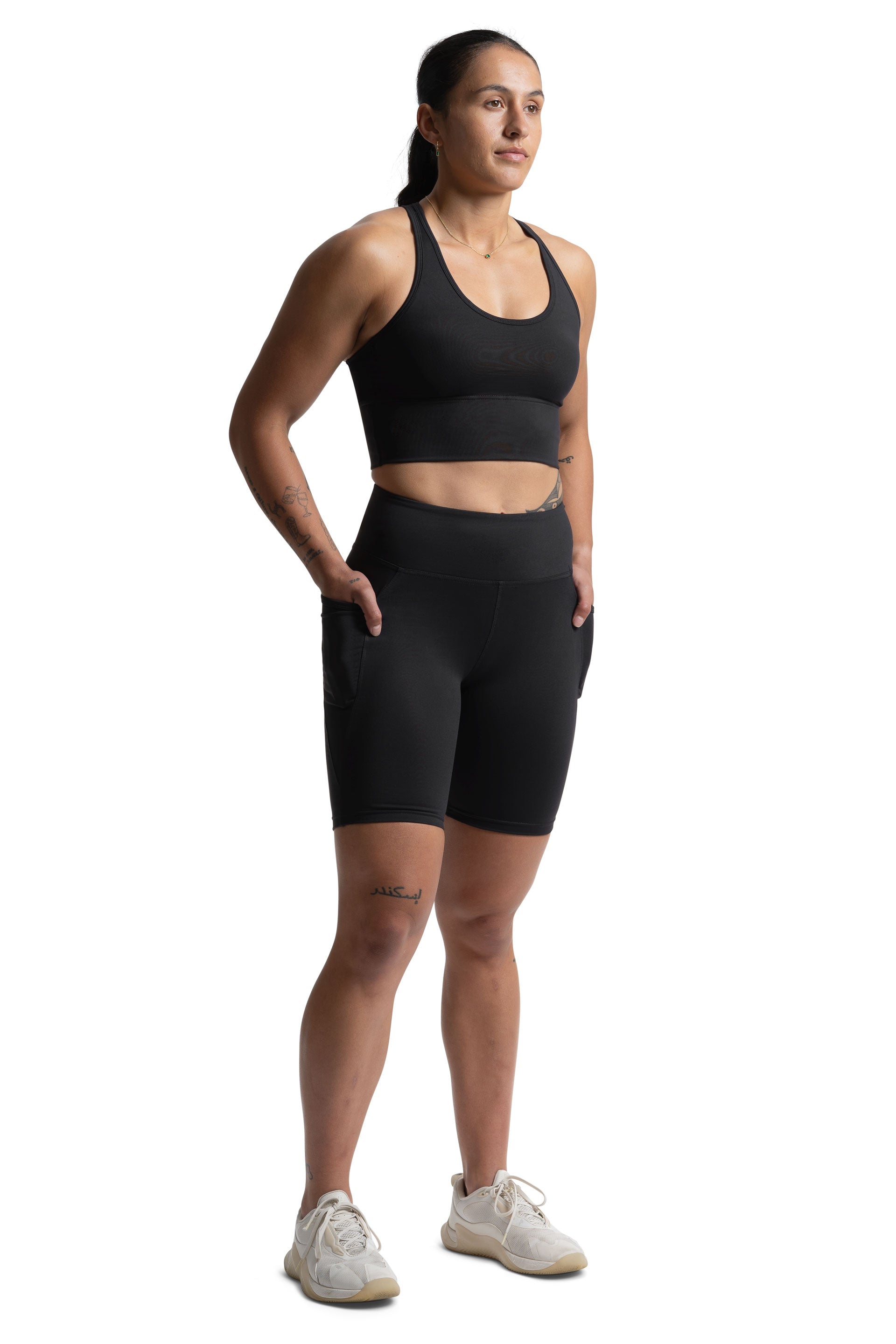 SIDE POCKET BIKE SHORT - BLACK | CONTOUR