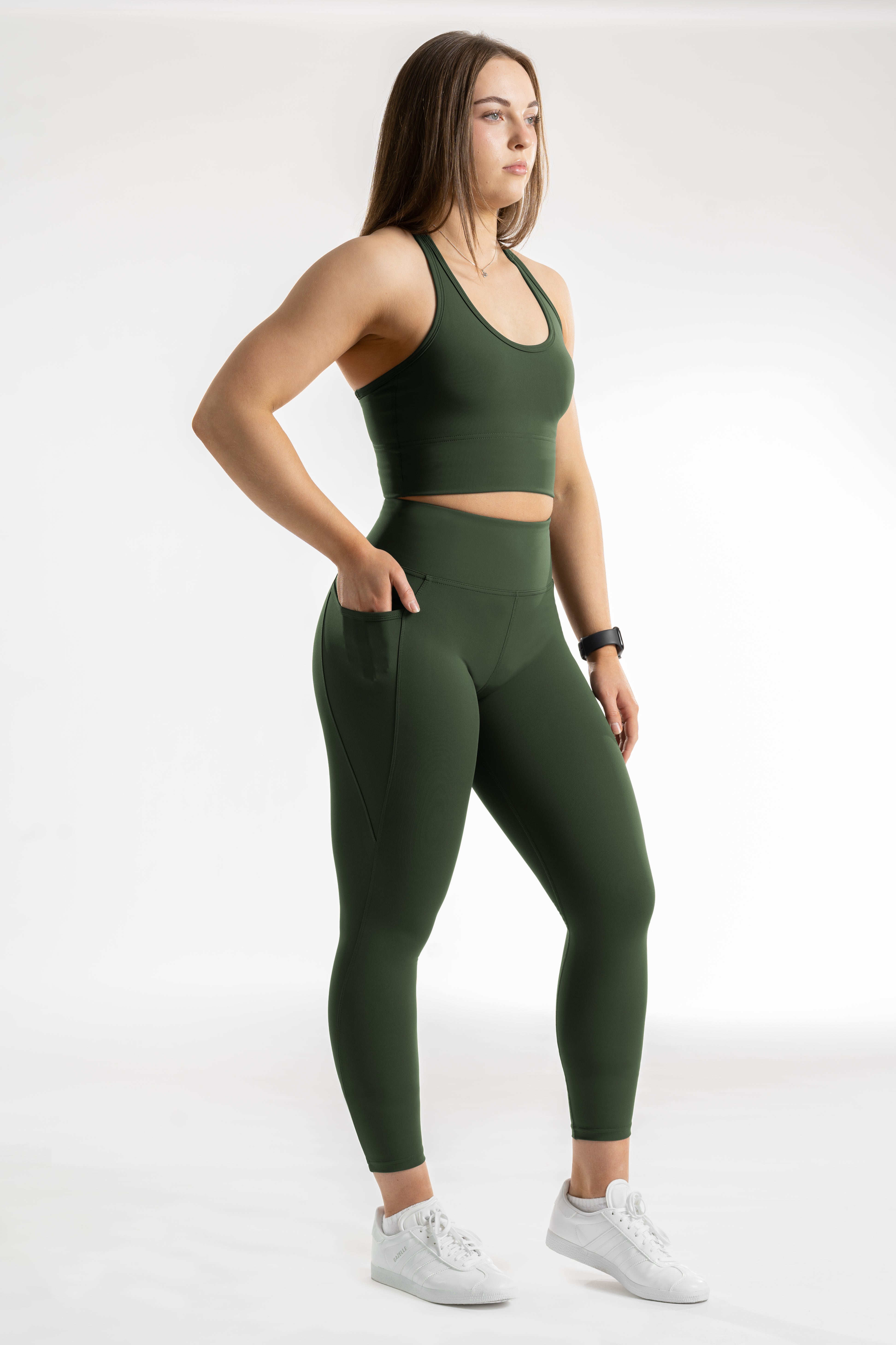 SIDE POCKET 7/8 TIGHT - FOREST GREEN | PERFORMA