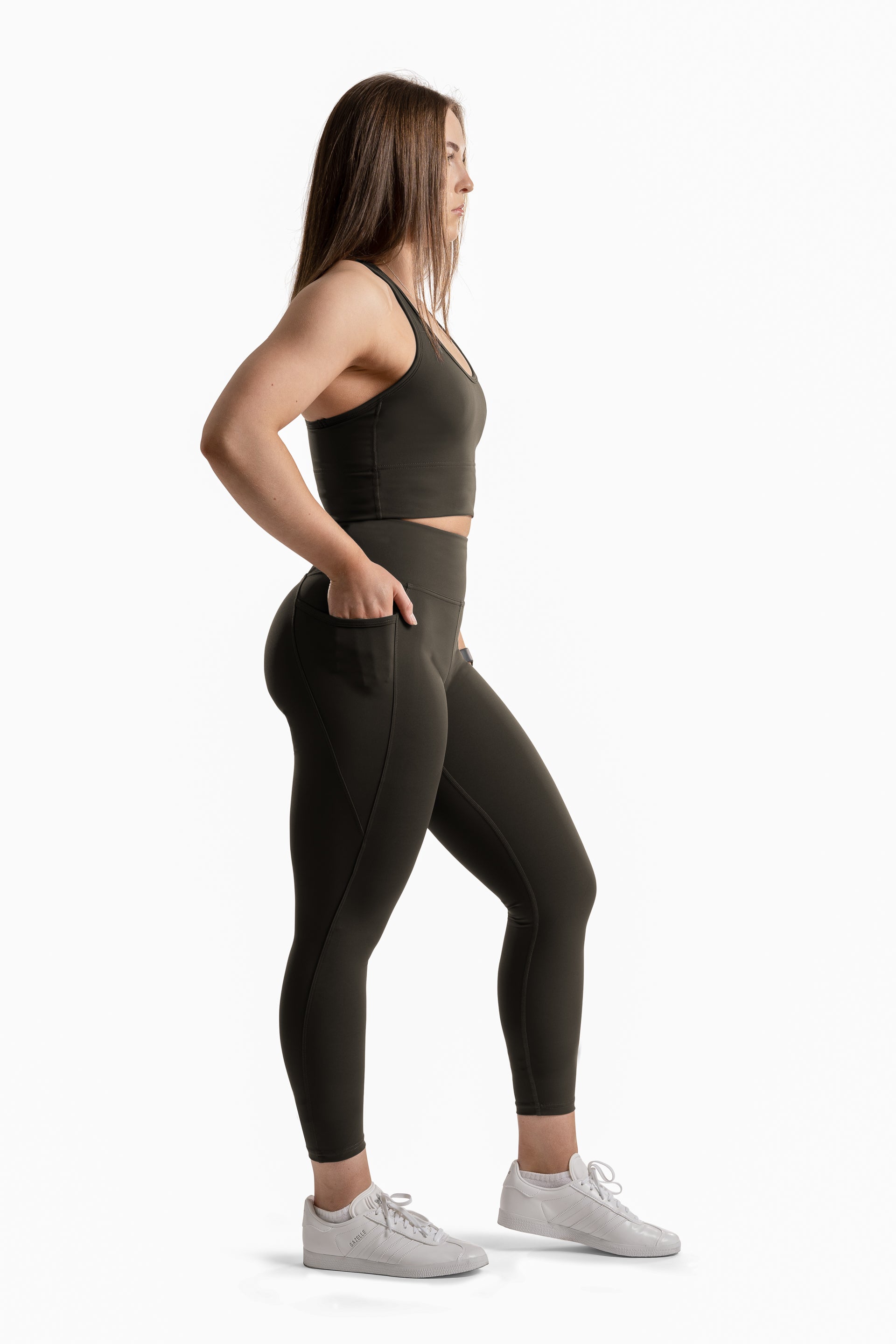 SIDE POCKET 7/8 TIGHT - ASH BROWN | PERFORMA