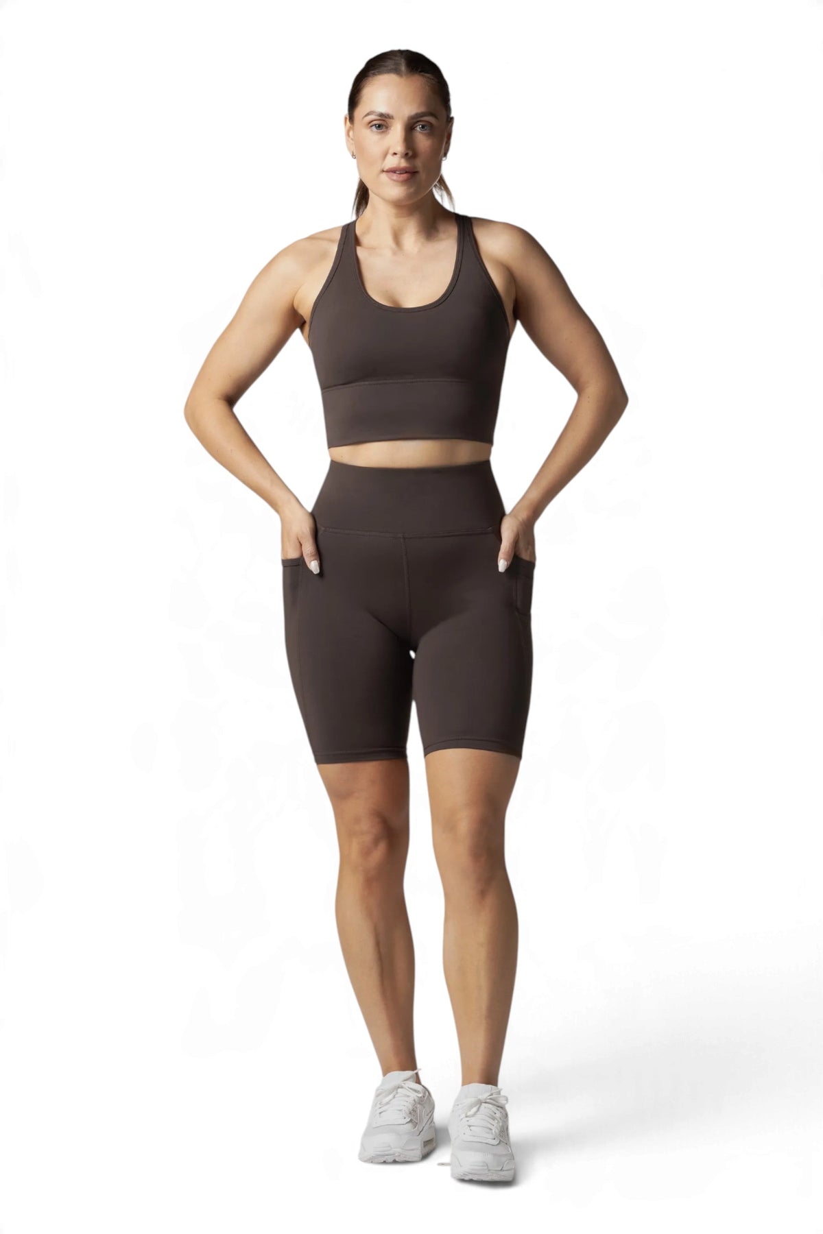 SIDE POCKET BIKE SHORT - ESPRESSO | CONTOUR V2
