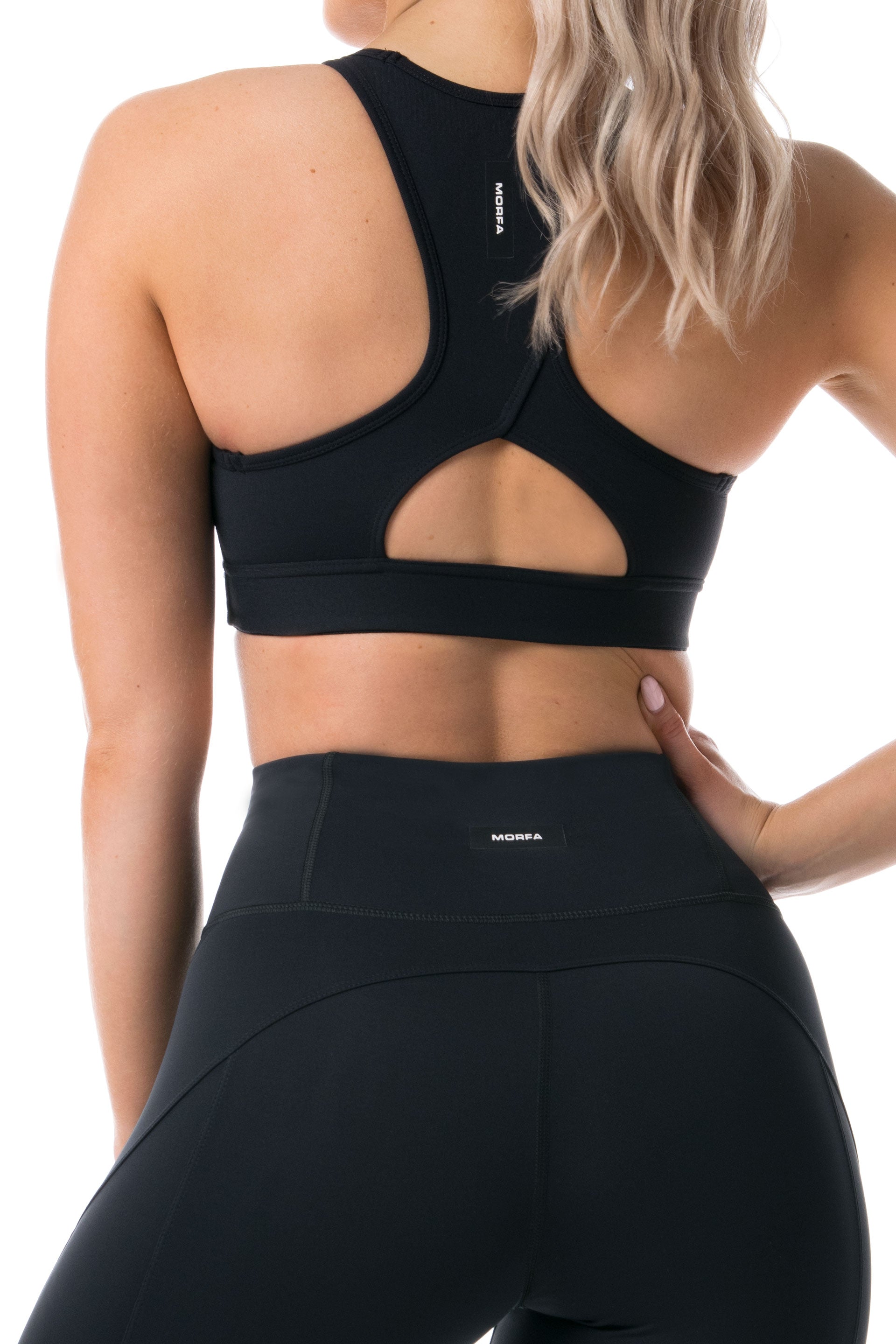 Cut Out Sports Bra - BLACK | CONTOUR