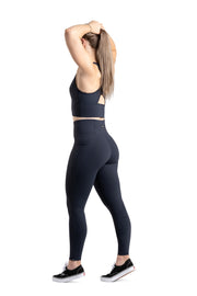 HIGH WAISTED SIDE POCKET F/L TIGHT - NAVY